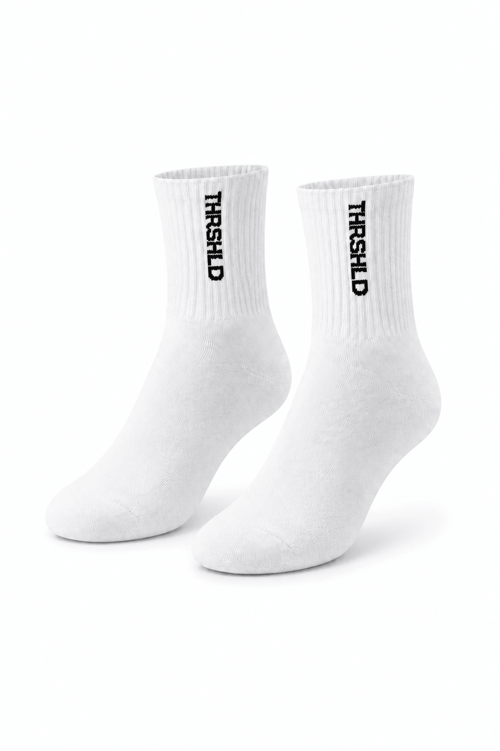Short socks THRSHLD logo - White - Black logo