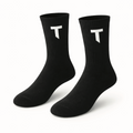 Socks T logo - Black - White logo