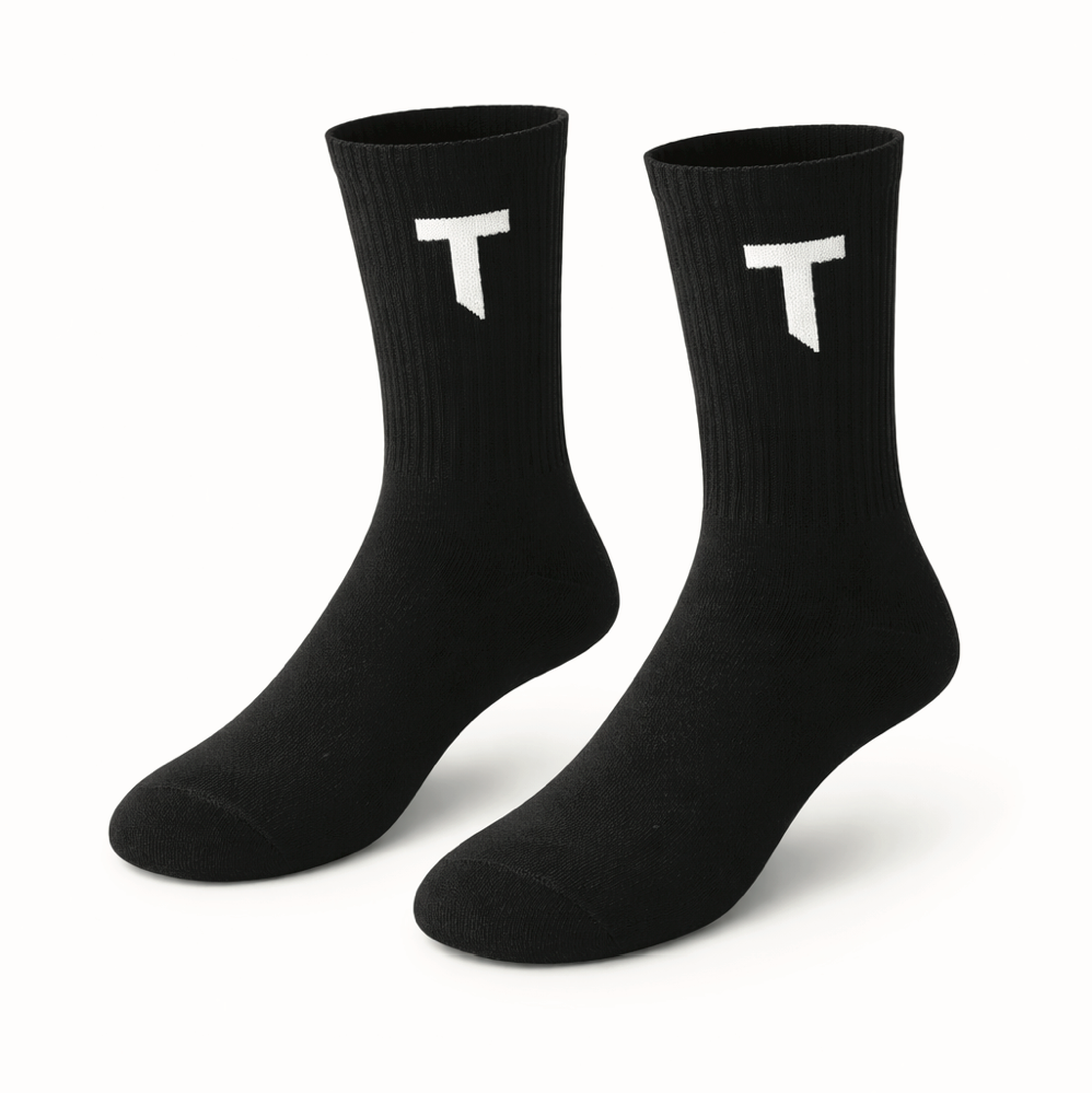 Socks T logo - Black - White logo