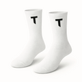 Socks T logo - white - black logo